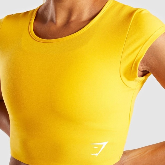 New Gymshark Dreamy Cap Sleeve Crop Top - M - Picture 1 of 5